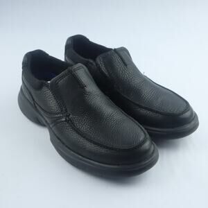 Clarks Bradley Loafers 8.5 Black Tumbled